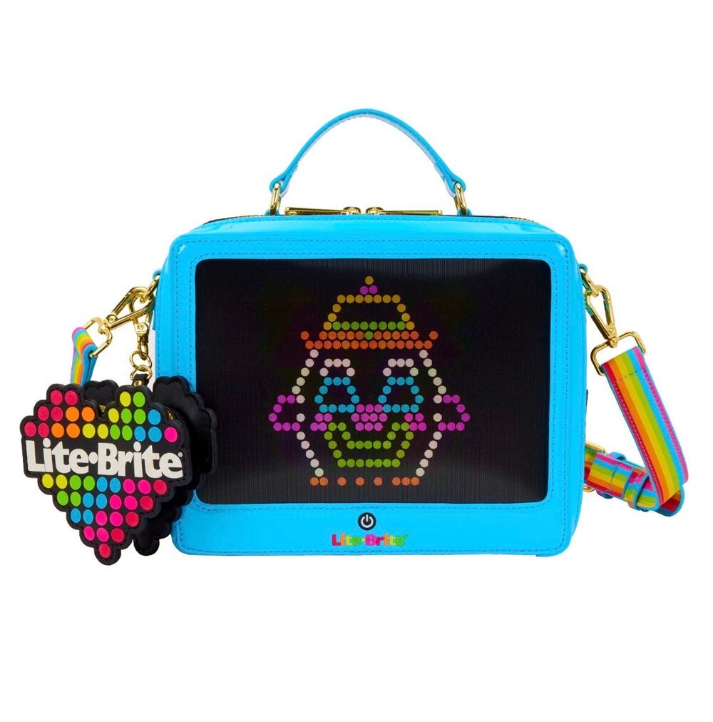 Loungefly Lite Brite Lenticular GITD Crossbody with Coin Bag NWT